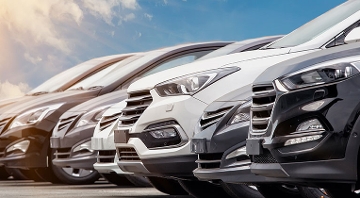 Row of cars