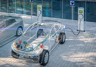 esquema de vehículo eléctrico